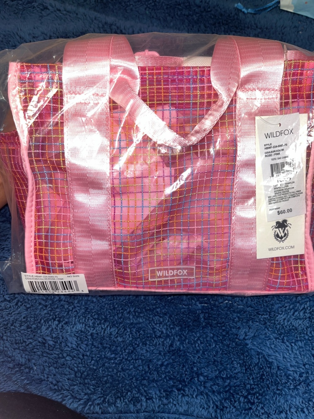 WILDFOX Pink Mini Tote Bag